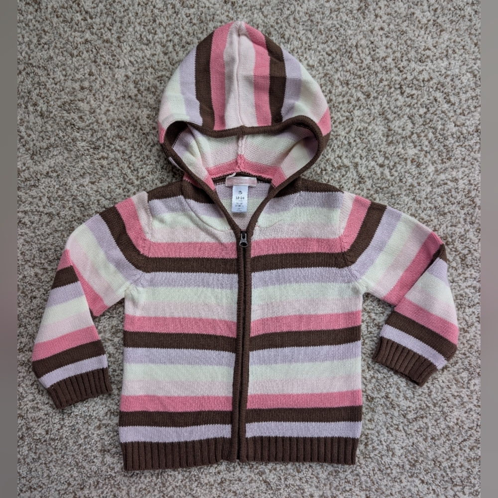 Girls Old Navy Knit Sweater Jacket 18-24 Mon